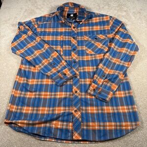 Alaskan Hardgear Mens Long Sleeve Button Up Flannel Shirt XL Tall Standard Fit